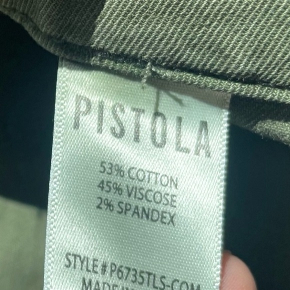 Pistola Olive Green Cropped Jean - Picture 7 of 9